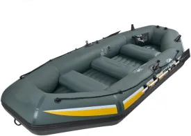 12 Person Inflatable Boat for Adults, Inflatable Dinghy Boats, Portable Boat Raft, Portable Rafting Fishing Pontoon Boat, 140x80cm