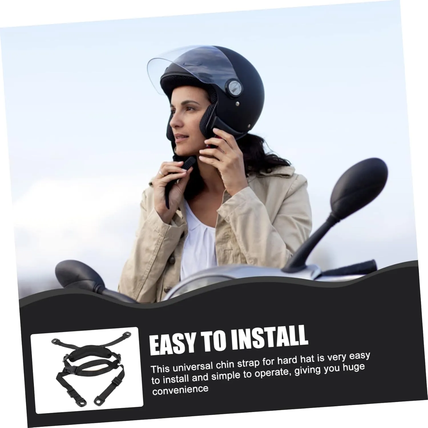 2pcs Helmet Strap Hat Helmet Helmet Universal Chin Straps Hard Hat Strap with Chin Cup Hard Hat Chin