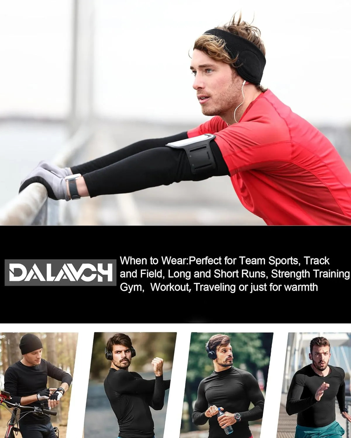 5 Pack Men's Compression Shirts Long Sleeve Athletic Workout Sports Undershirt Base Layer Top for Winter