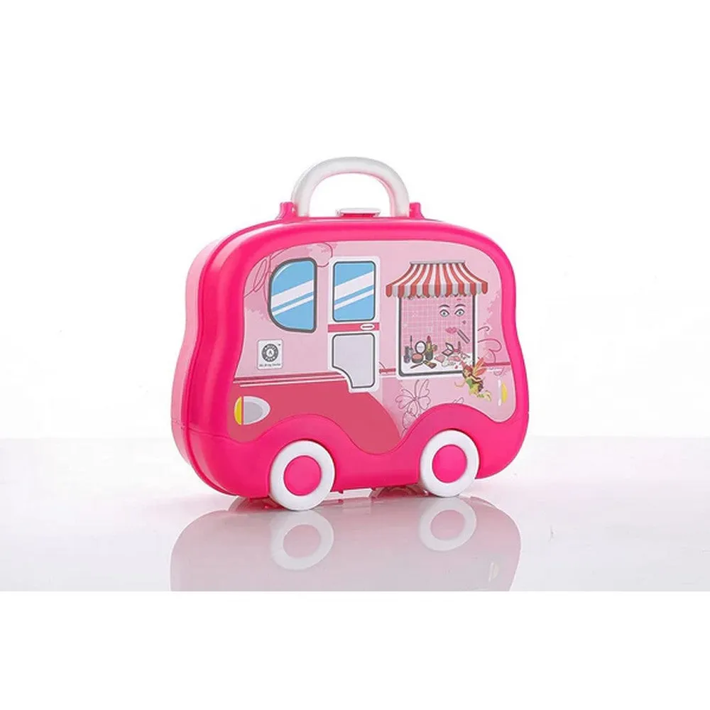 Aditi Toys Plastic Kitchen Cooking Set With Wheels Kitchen Set