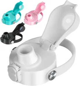 Auto Flip Lid for Hydro Flask Wide Mouth, Great Spout Lid for Simple Modern, Fits for Iron Flask and Other Brands, Replacement Lid with Button Lock