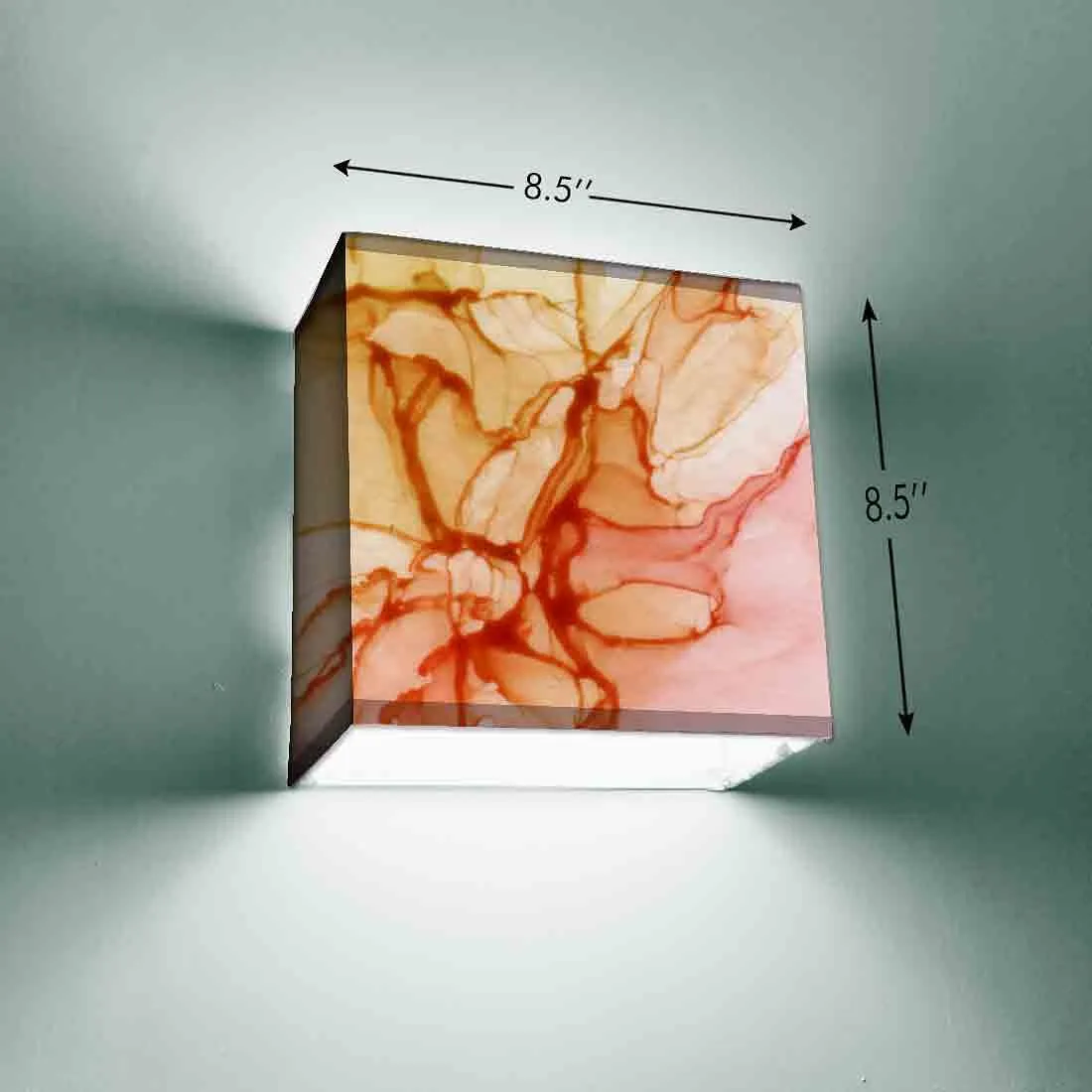 Bedside Square Wall Lamp  -  Watercolor