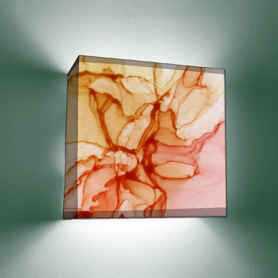 Bedside Square Wall Lamp  -  Watercolor