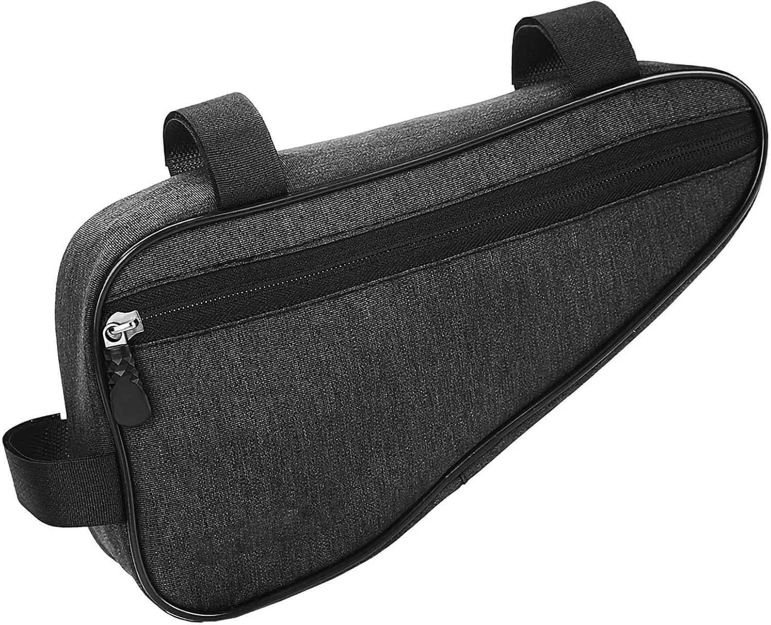Bike Riding Triangle Bag Motorcycle Beam Bag Mountain Bike Tube Bag Saddle Riding Bag Most Bikes (Black)