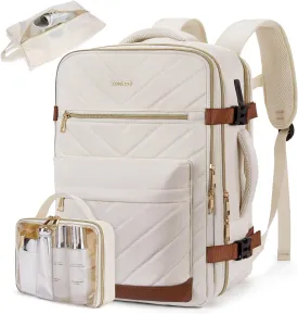 BOSTANTEN Travel Backpack For Women, TSA Carry On Backpack for Airplanes, Personal Item Backpack Fits 15.6 Inch Laptop with USBType-C Charging Port, Weekender Overnight Daypack with 2 Packing Cubes