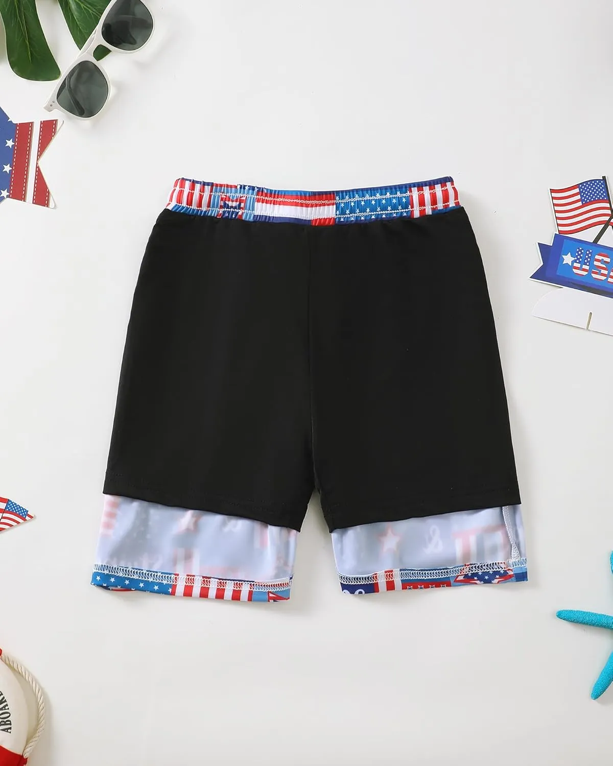 Boys Swim Trunks 2-16 Years Compression Liner Swimsuit Shorts fo Kids Quick-Dry Stretch Swimwear (Includes Swim Cap)