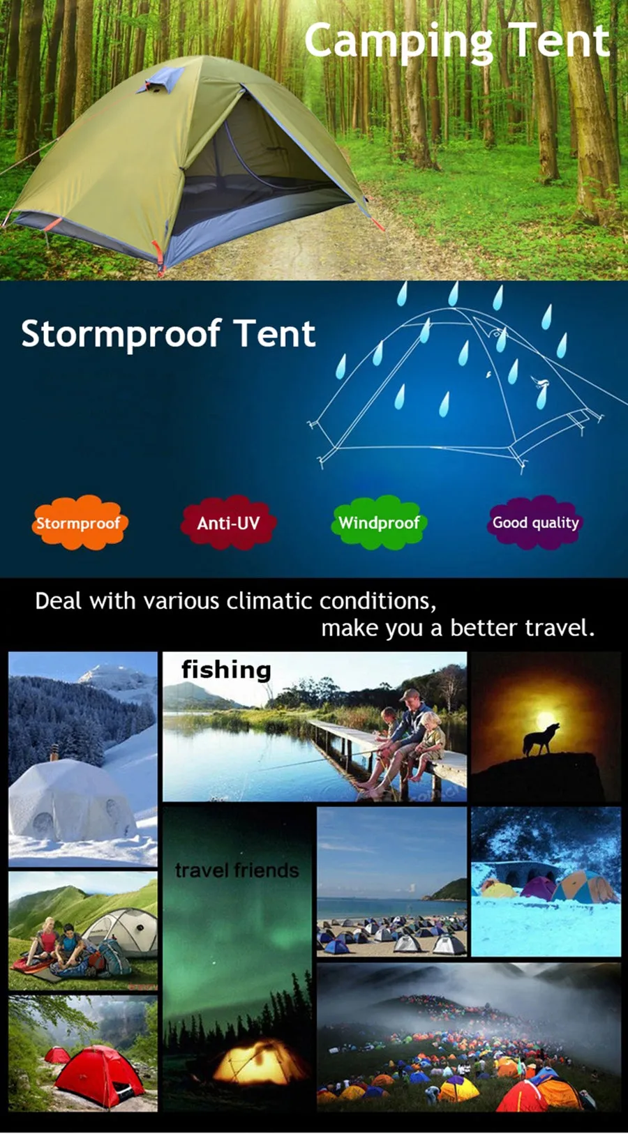 Camping Tent for 2 Person