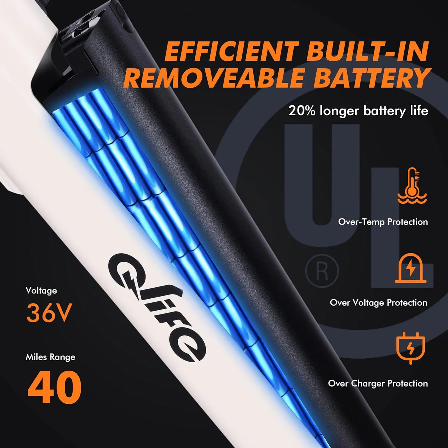 Cityone Electric Bike for Adults 26" Step-Through 22MPH Ebike with 2.1" Tire,UL2849 Certified Built-in Removable Battery,Peak 750W Motor Ebikes with 7 Speed, Commuter E Bicycle