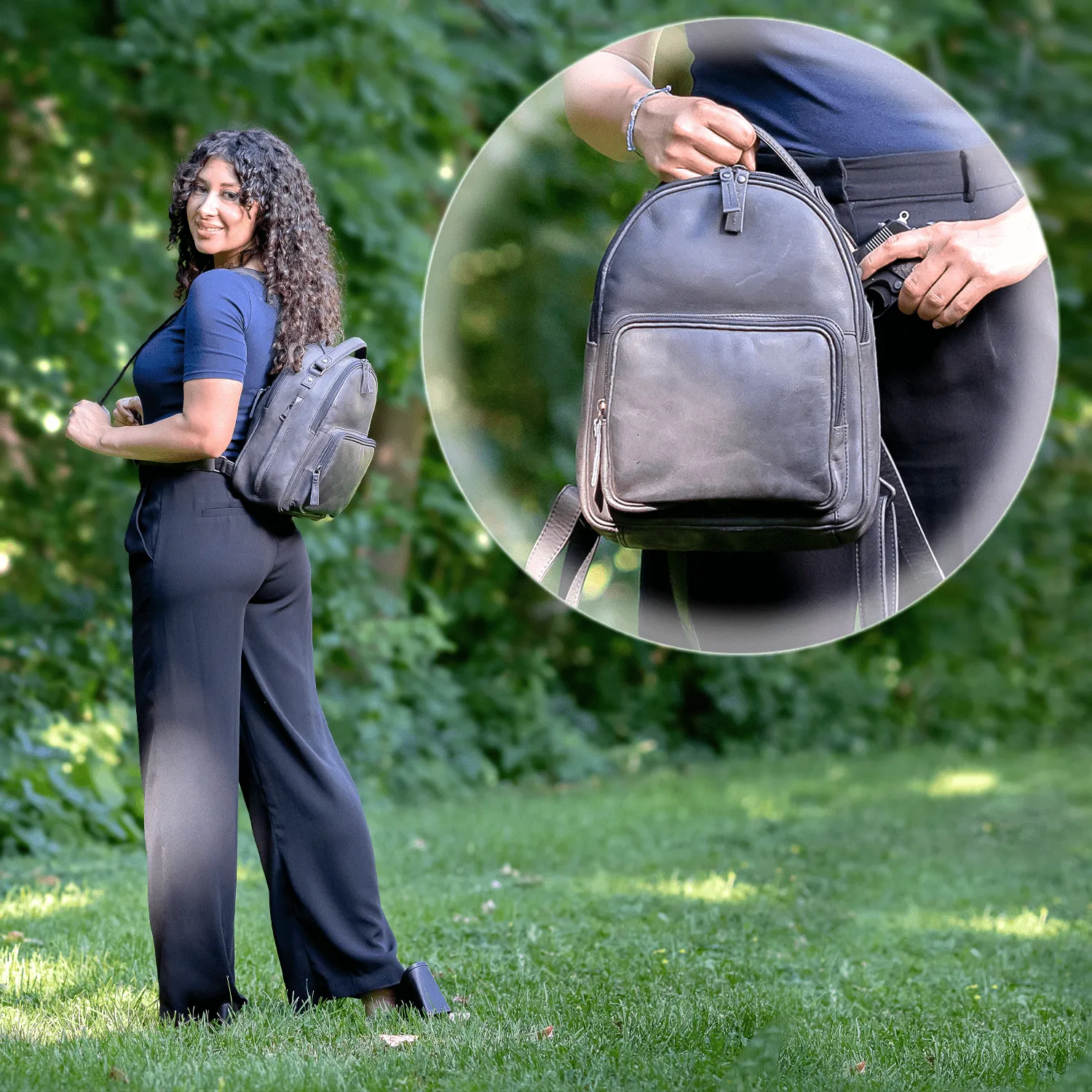 Concealed Carry Reese Unisex Backpack by Lady Conceal
