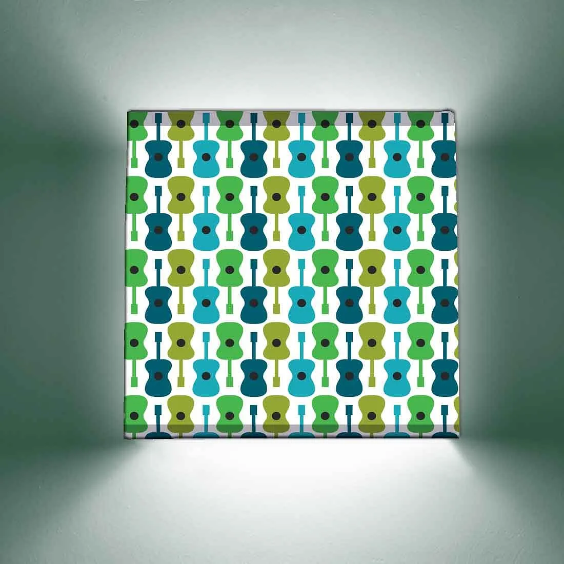 Cool Square Wall Lamp  -  Guitars
