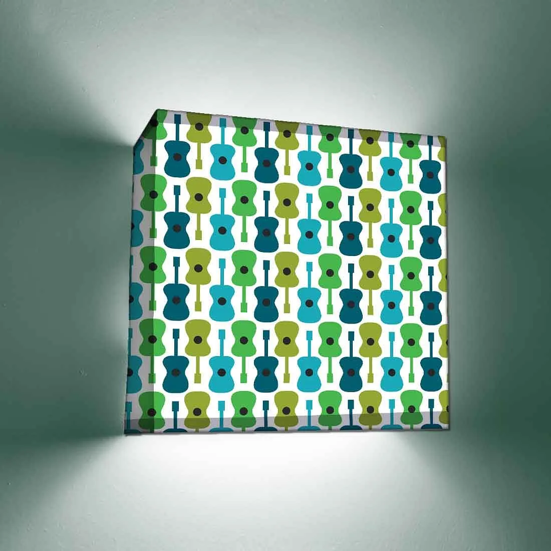 Cool Square Wall Lamp  -  Guitars