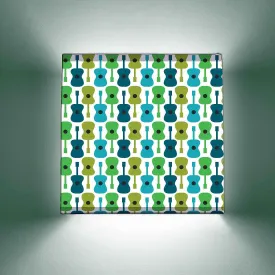 Cool Square Wall Lamp  -  Guitars
