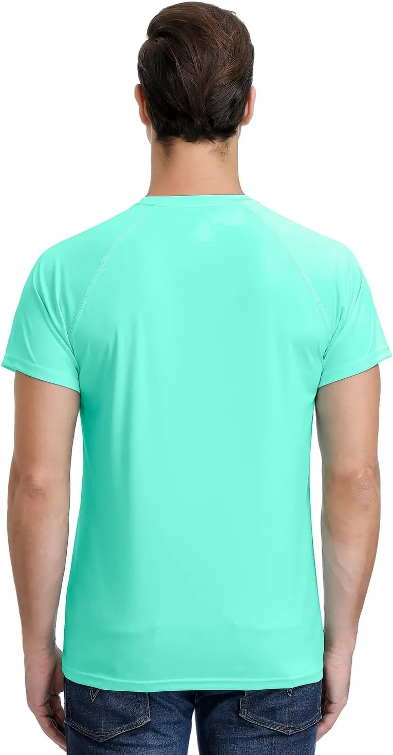 Corna Men's Short Sleeve T-Shirts, Lightweight Men's Workout Shirt, UPF 50  Sun Protection Athletic Dry Fit Shirts for Men