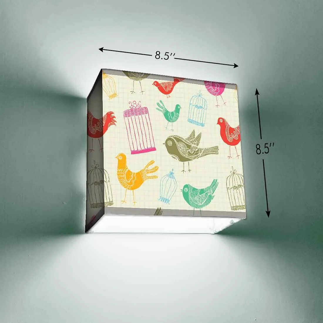 Designer Children's Bedroom Wall Lamp - Birds & Nest