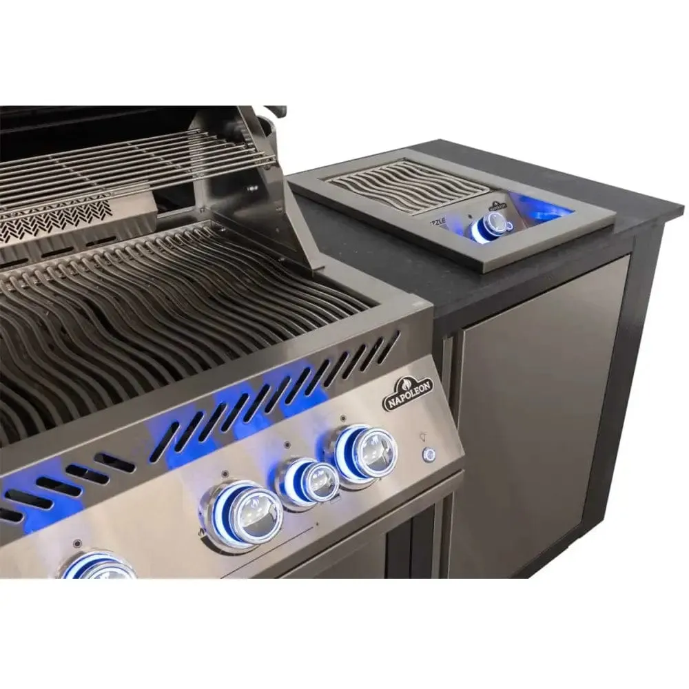 EX Display - Napoleon | Oasis 105 Outdoor Kitchen, Built-in 700 Series 32 With Sizzle Zone  Side Burner