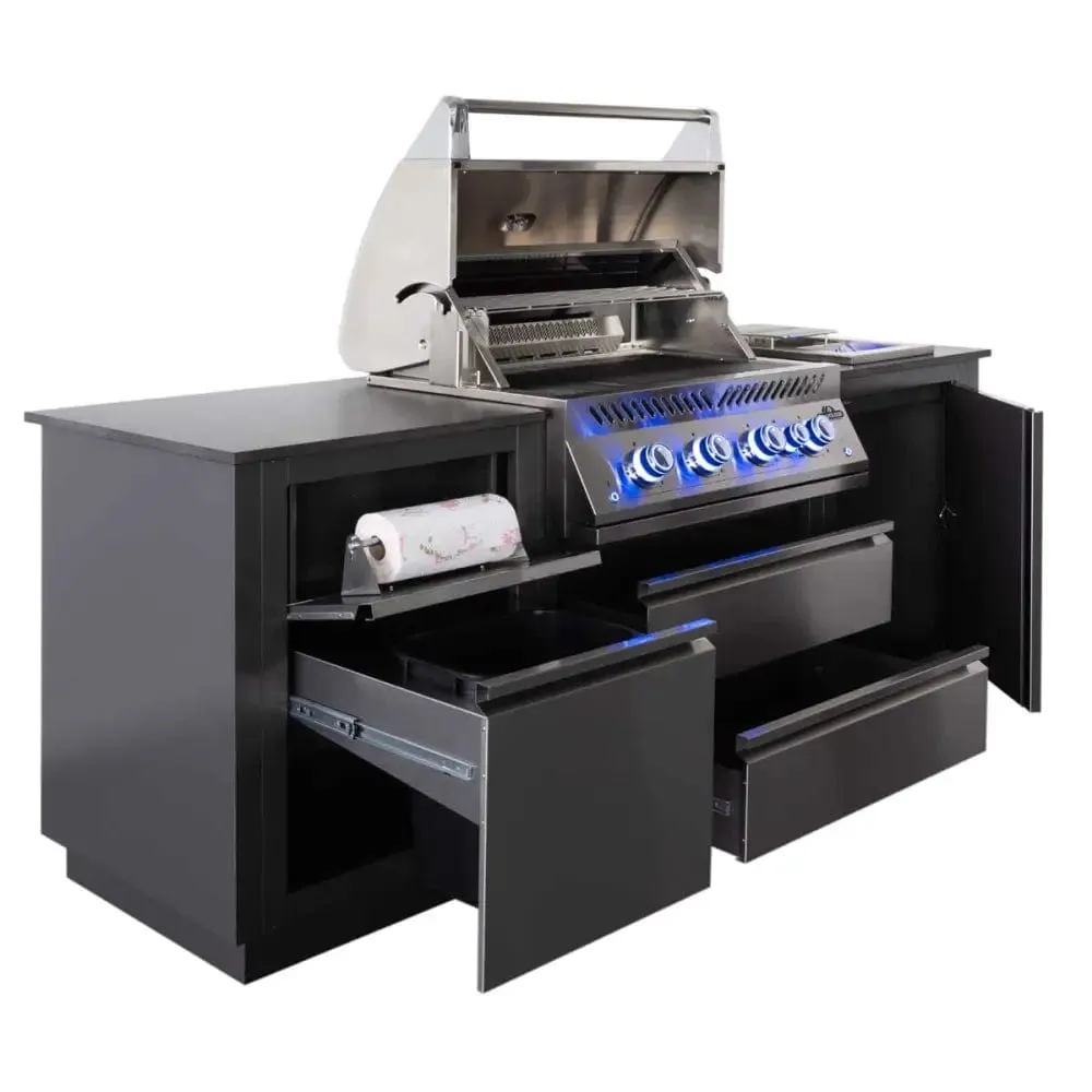 EX Display - Napoleon | Oasis 105 Outdoor Kitchen, Built-in 700 Series 32 With Sizzle Zone  Side Burner