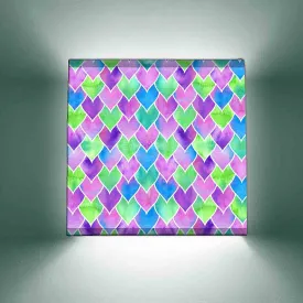 Fancy DrawingRoom Wall Lamp - Green Hearts