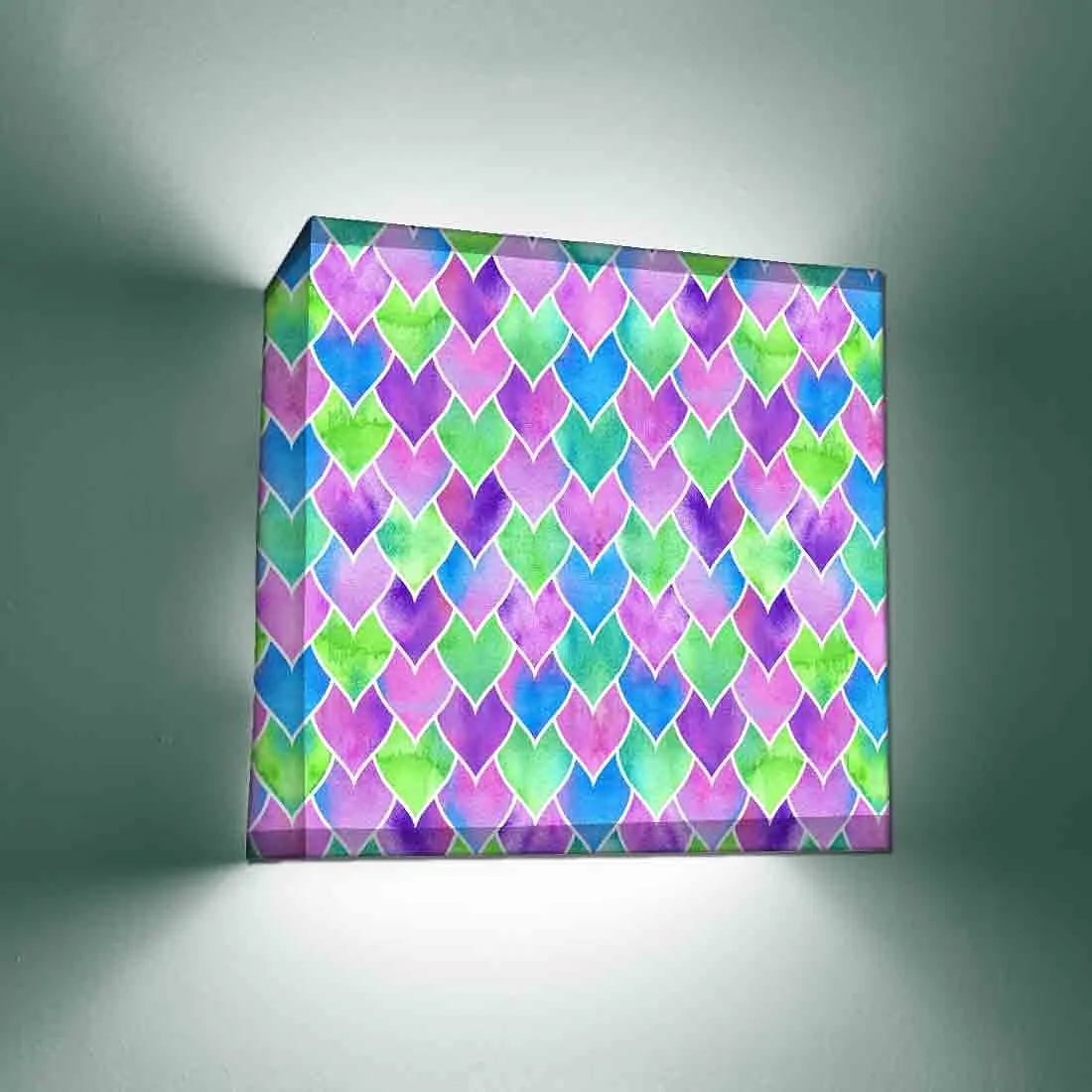 Fancy DrawingRoom Wall Lamp - Green Hearts
