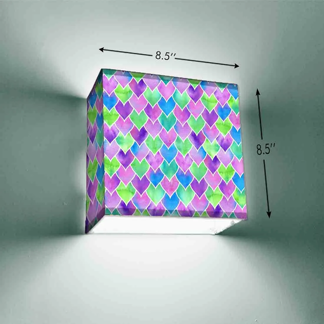 Fancy DrawingRoom Wall Lamp - Green Hearts