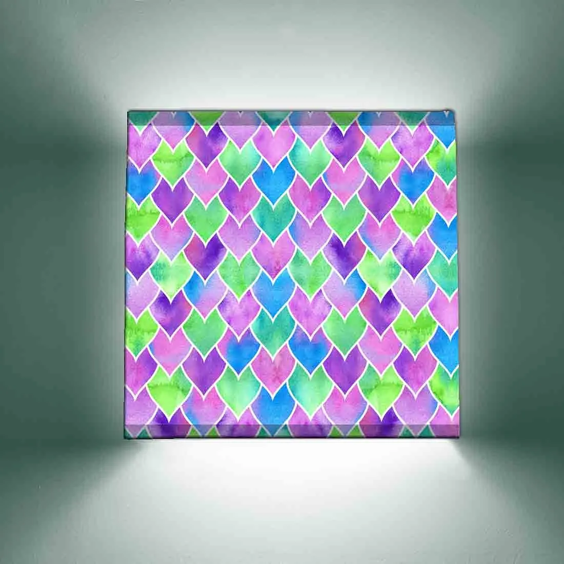 Fancy DrawingRoom Wall Lamp - Green Hearts