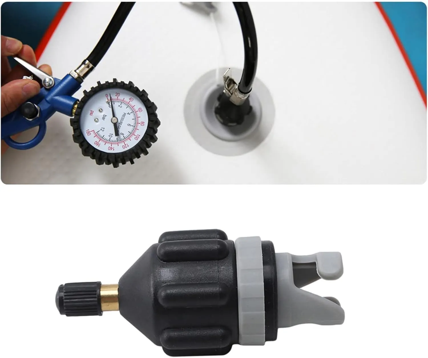 Inflatable Stand Up Paddleboard Pump Adaptor Air Valve Converter Conventional Inflator Adapter for Stand Up Paddle Board, Inflatable Boat