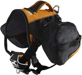 Kurgo Dog Saddlebag Backpack, Back Pack Dog Harness, Hiking Pack for Dogs, Packs for Pets to Wear, Camping & Travel Vest Harness, Reflective, Lightweight, Baxter Pack for Medium & Large Pets