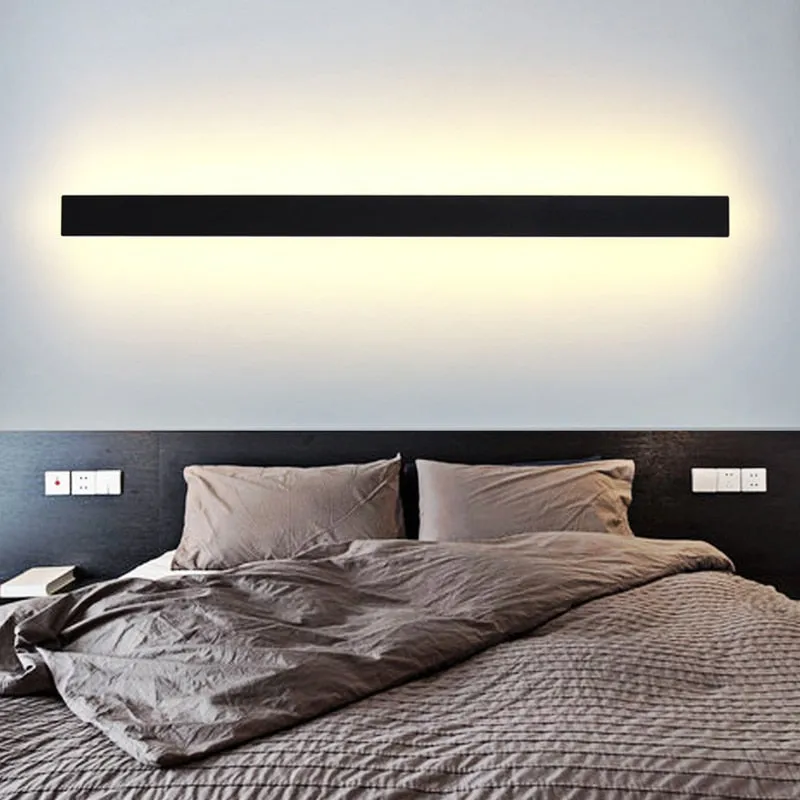 Led Modern Long Wall Lamp Indoor Wall Light Surface Mounted  Living Room Sofa Background Wall Sconce Nordic Decor Lamps For Home