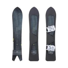 MONS Powder Snowboard Setback Stance Protection Soft Sleeve Cover with Binding On for packing in board bag Scratch-Resistant