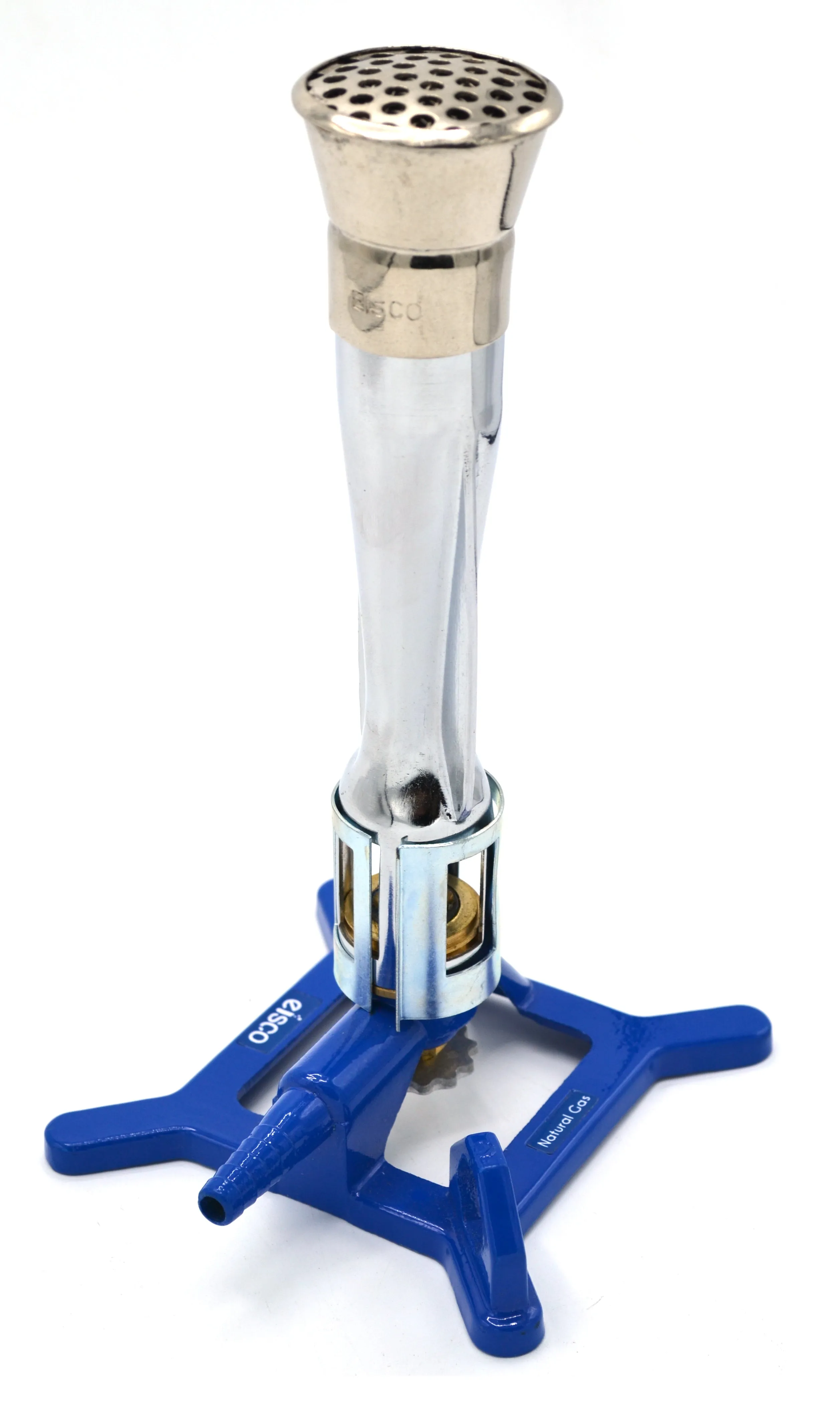 Natural Gas Meker Bunsen Burner, StabiliBase Anti-Tip Design with Handle, NG - Very High Temperature (1780°C) BTU Range - 935 to 1180 - Eisco Labs