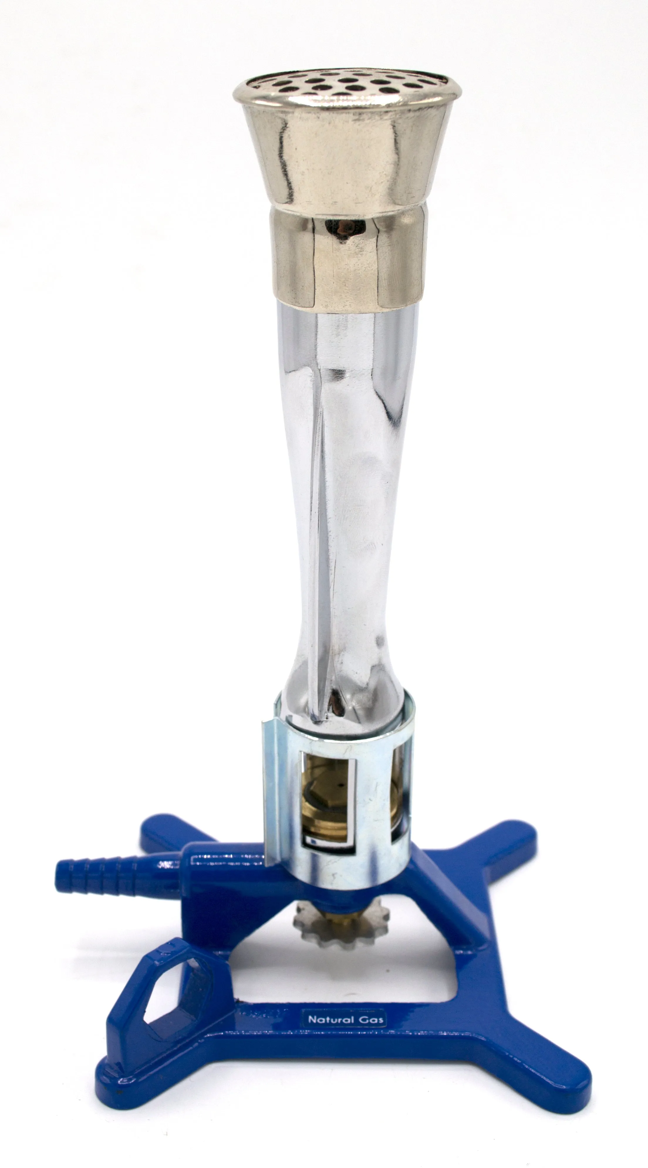 Natural Gas Meker Bunsen Burner, StabiliBase Anti-Tip Design with Handle, NG - Very High Temperature (1780°C) BTU Range - 935 to 1180 - Eisco Labs