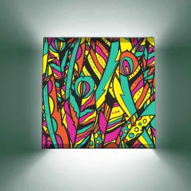 New Small Bedroom Wall Lamp - Colorful Feathers