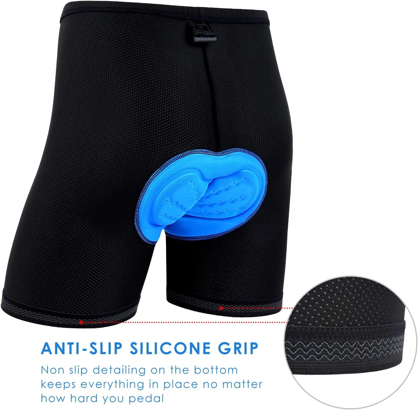 Ohuhu Padded Bike Shorts for Men 3D Padding Mens Cycling Biking Underwear