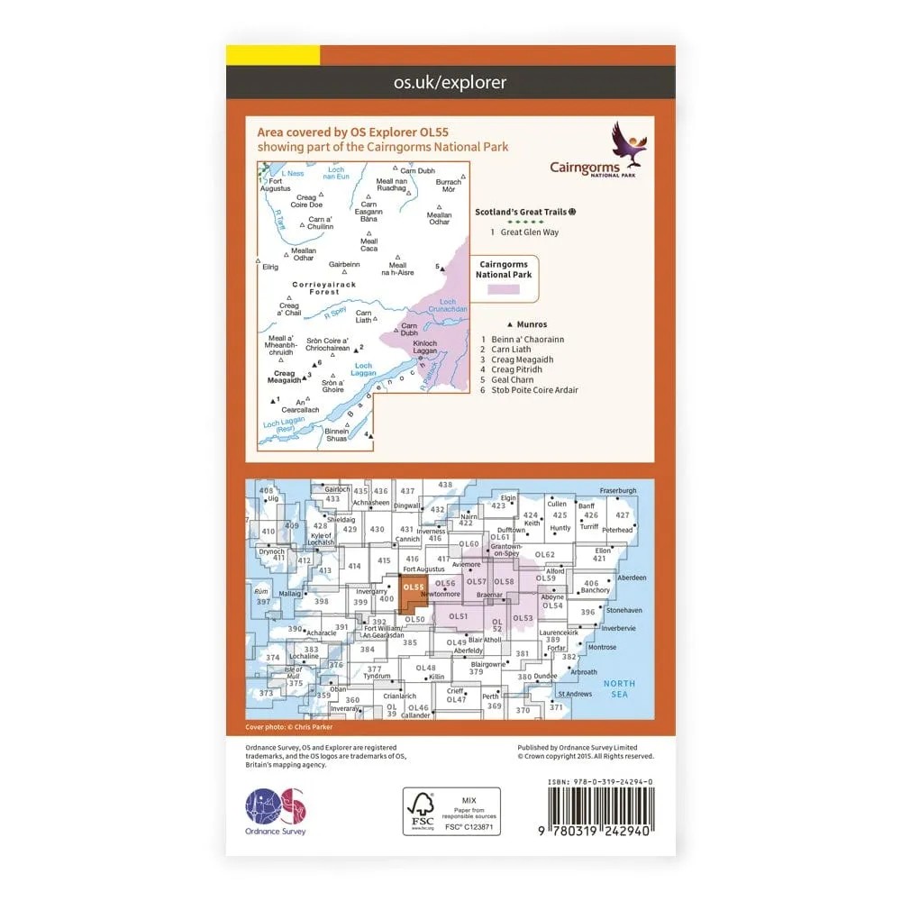 OS Explorer / Loch Lagan & Creag Meagaidh