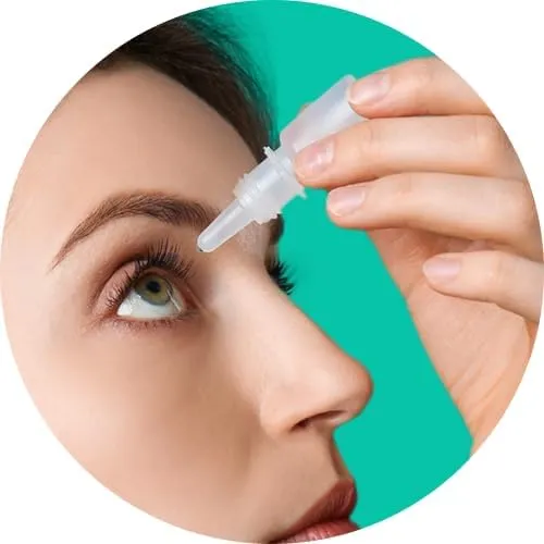 Pink Eye Treatment | Conjunctivitis Symptoms | Request a conjunctivitis prescription for pink eye medication like erythromycin, ciprofloxacin antibiotic eye drops from an online doctor, NP, or PA