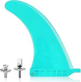 Surf SUP Fin - Free No Tool Fin Screw 9 inch Center Fin,for Surfboard Longboard and Paddleboard,with Free No Tool Screws