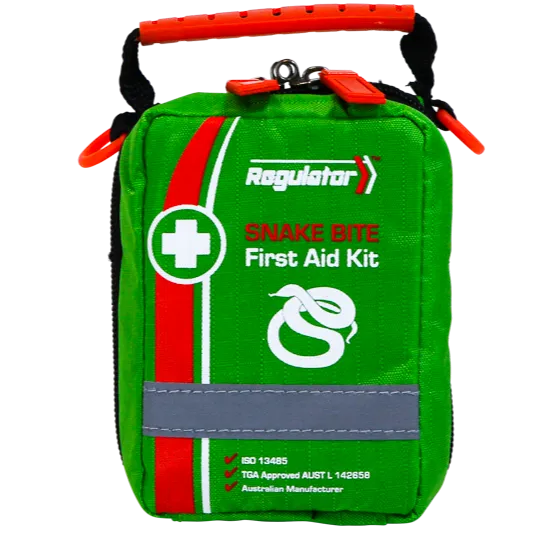 TRADIE FIRST AID KIT RED BAG OUTDOORS WITH SNAKE BITE KIT AND SAM SPLINT