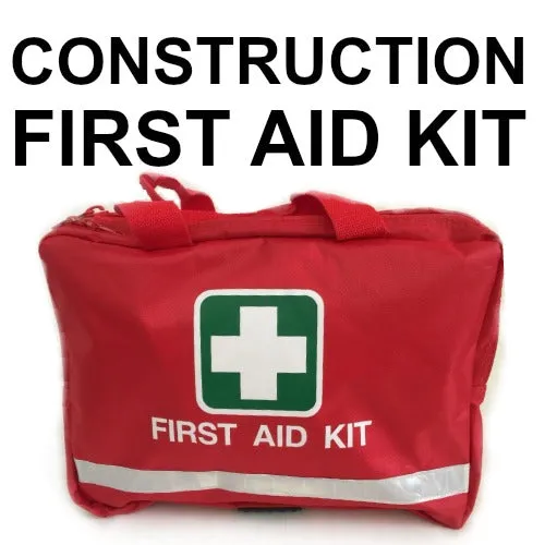 TRADIE FIRST AID KIT RED BAG OUTDOORS WITH SNAKE BITE KIT AND SAM SPLINT