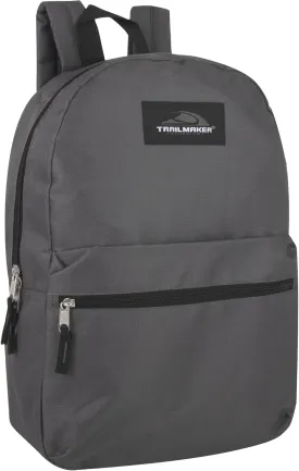 Trail maker Classic 17 Inch Backpack with Adjustable Padded Shoulder Straps