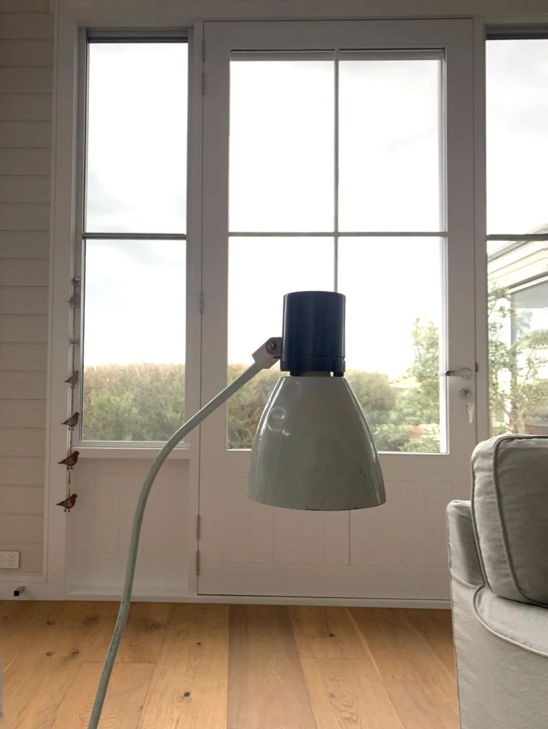 Vintage industrial Czechoslovakian metal desk lamp
