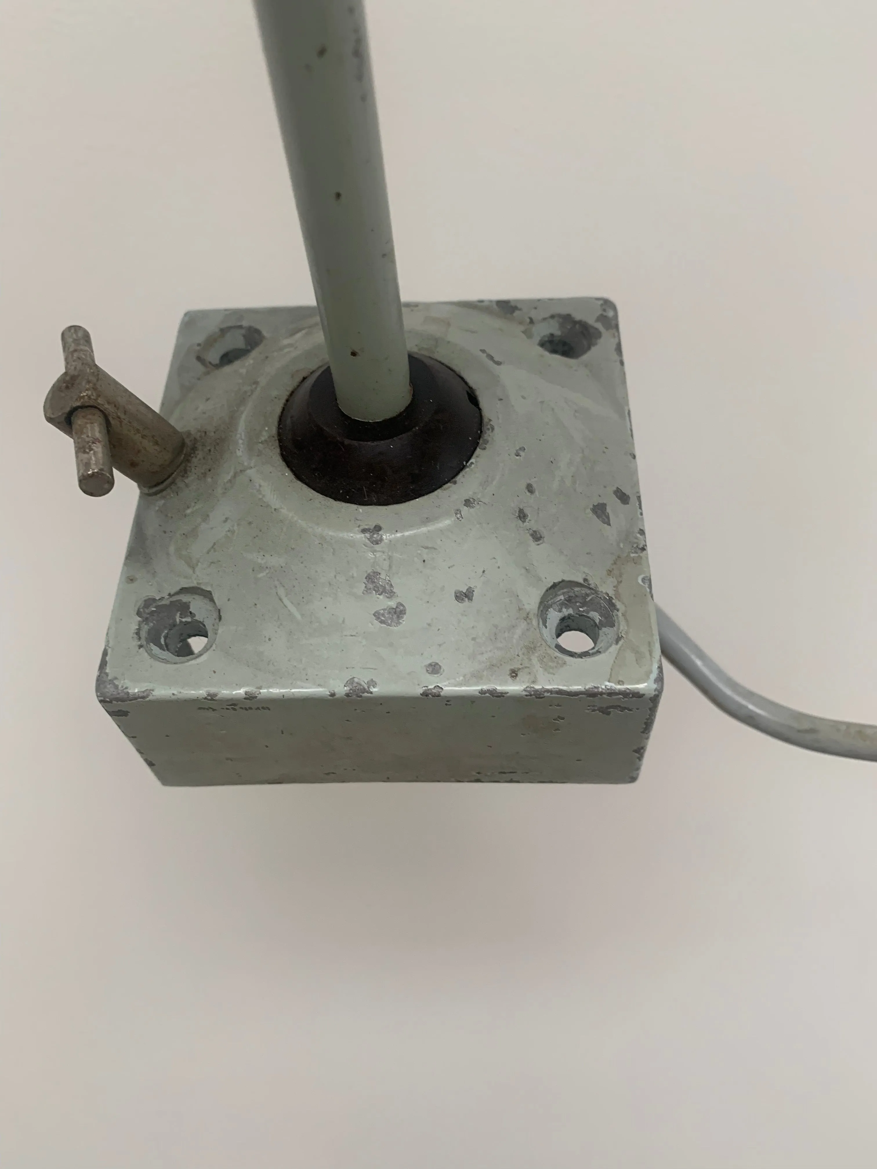 Vintage industrial Czechoslovakian metal desk lamp