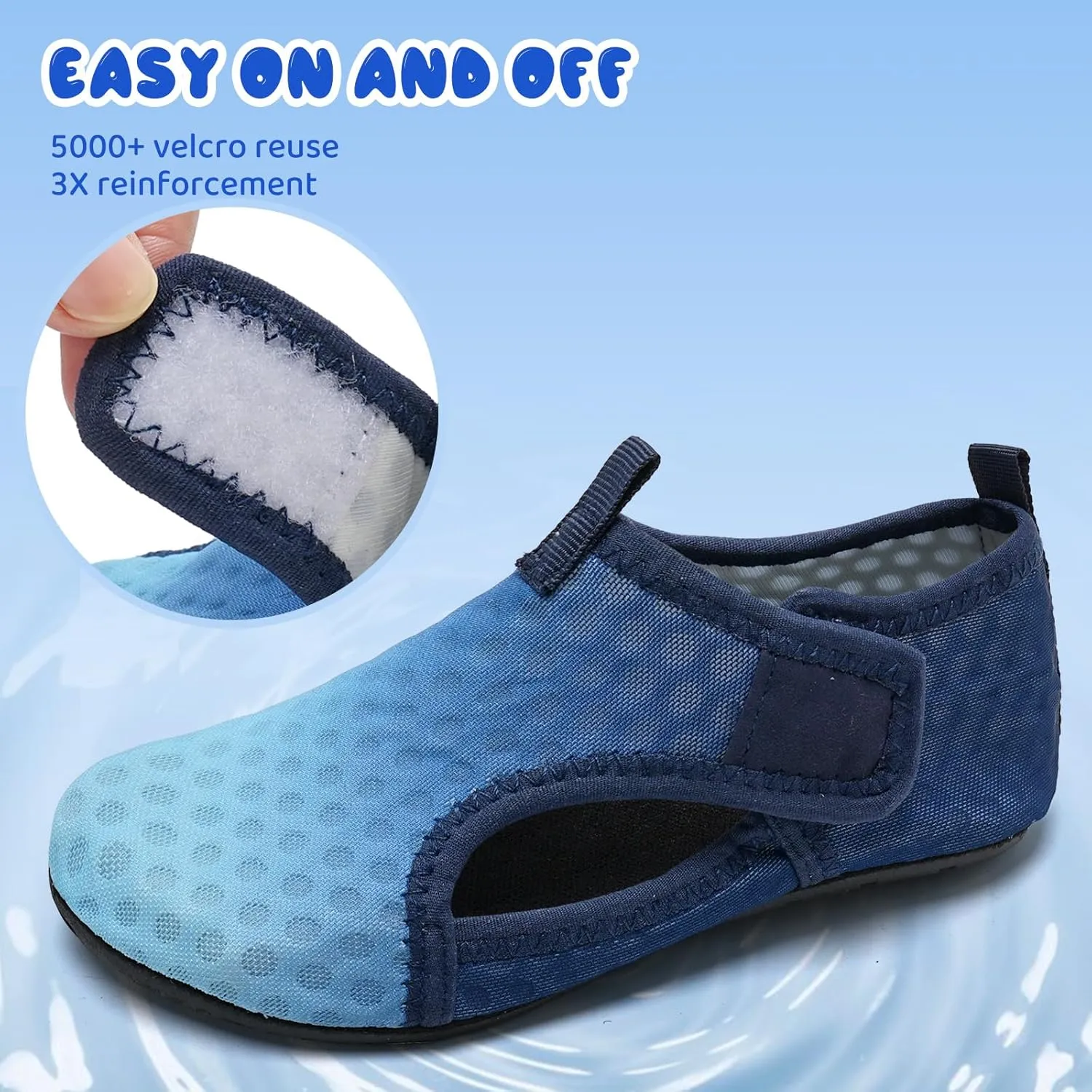 WateLves Kids Water Shoes Toddler Barefoot Swim Beach Shoes Girls Boys Breathable Quick Dry Aqua Socks
