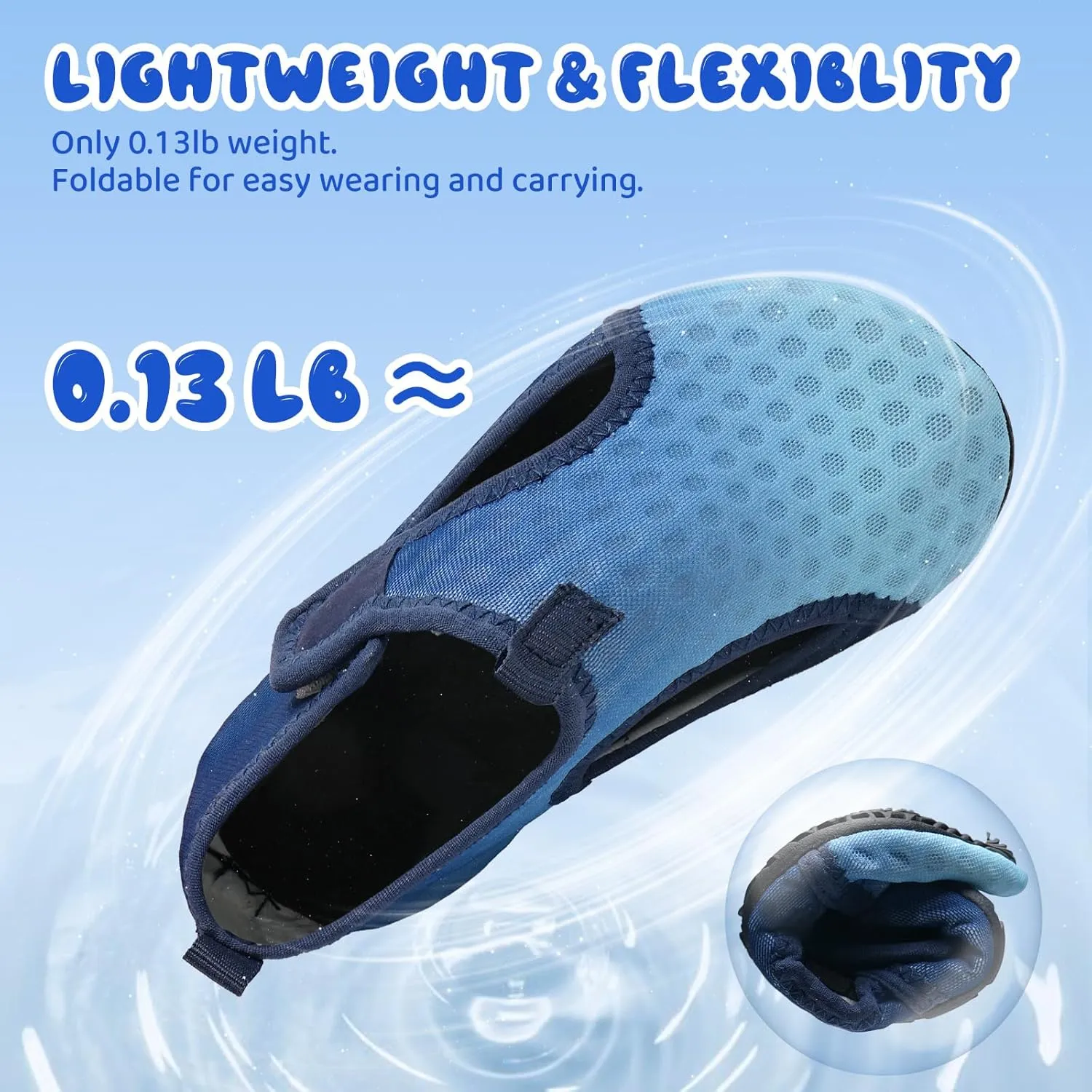 WateLves Kids Water Shoes Toddler Barefoot Swim Beach Shoes Girls Boys Breathable Quick Dry Aqua Socks