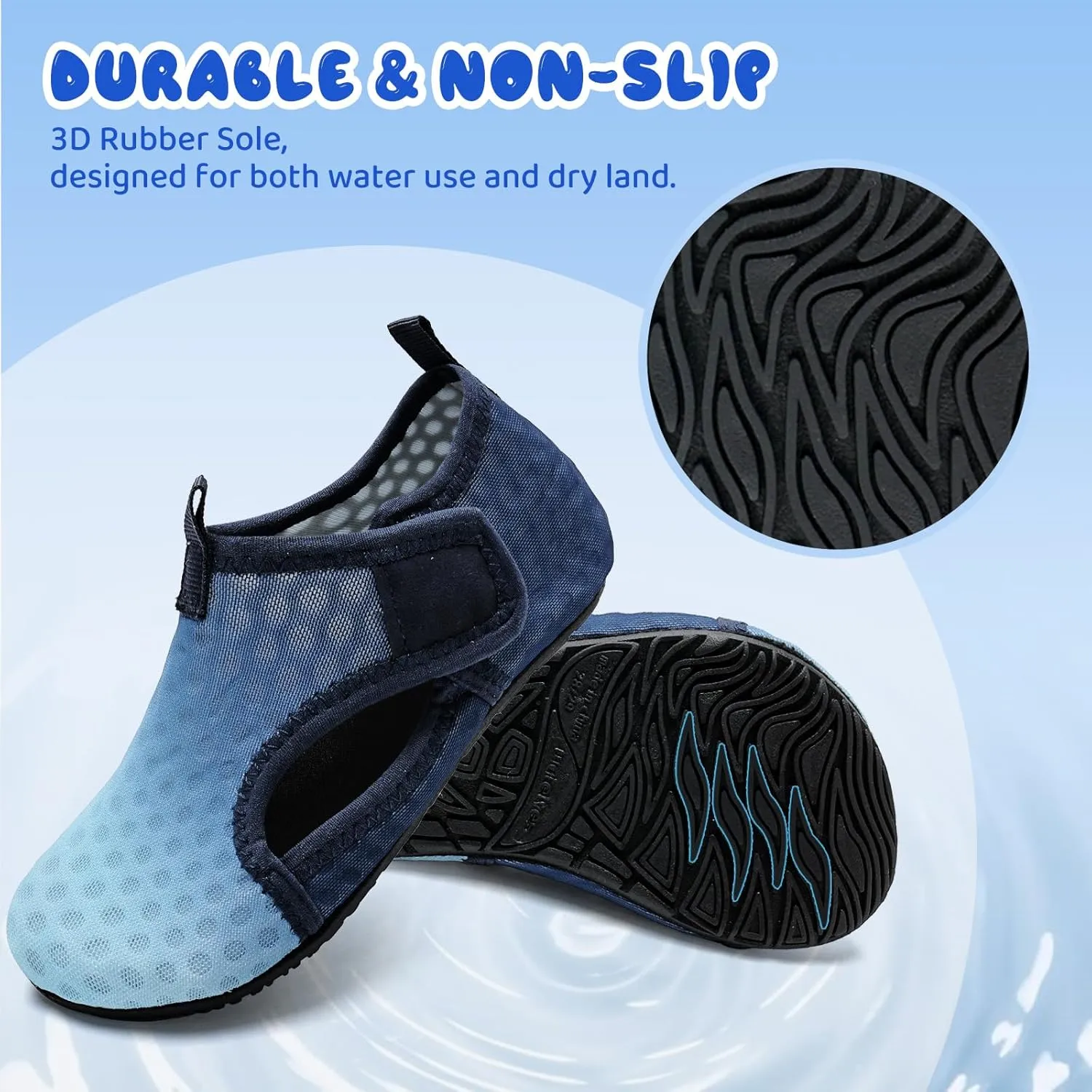 WateLves Kids Water Shoes Toddler Barefoot Swim Beach Shoes Girls Boys Breathable Quick Dry Aqua Socks