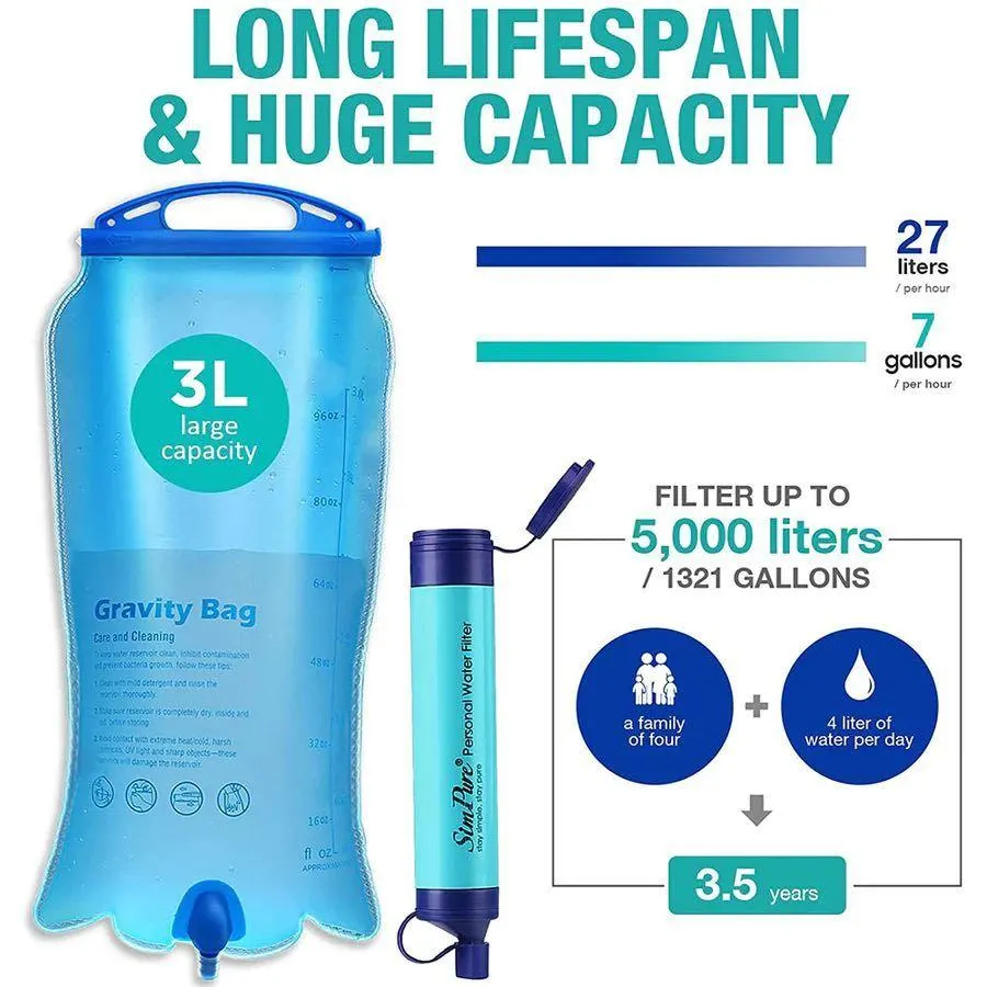 Water Filter Gravity Bag