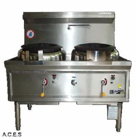 WOK888 S/S Two Hole Wok