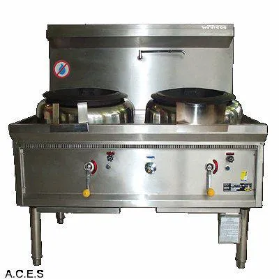 WOK888 S/S Two Hole Wok