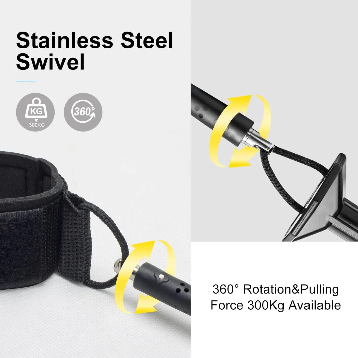 WOOWAVE Bodyboard Leash Wrist Surf Leash Coiled Bodyboarding Leash Premium Coil Body Board Leash with Plug