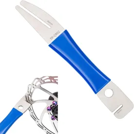 Yuhoo Rotor Truing Fork Tool, Brake Disc Straightening Tool, Anti-Slip Handle Bicycle Disk Brake Rotor Alignment Tool for Mountain Road Bike MTB, Burr-Free Edges, No Damage to Your Disk